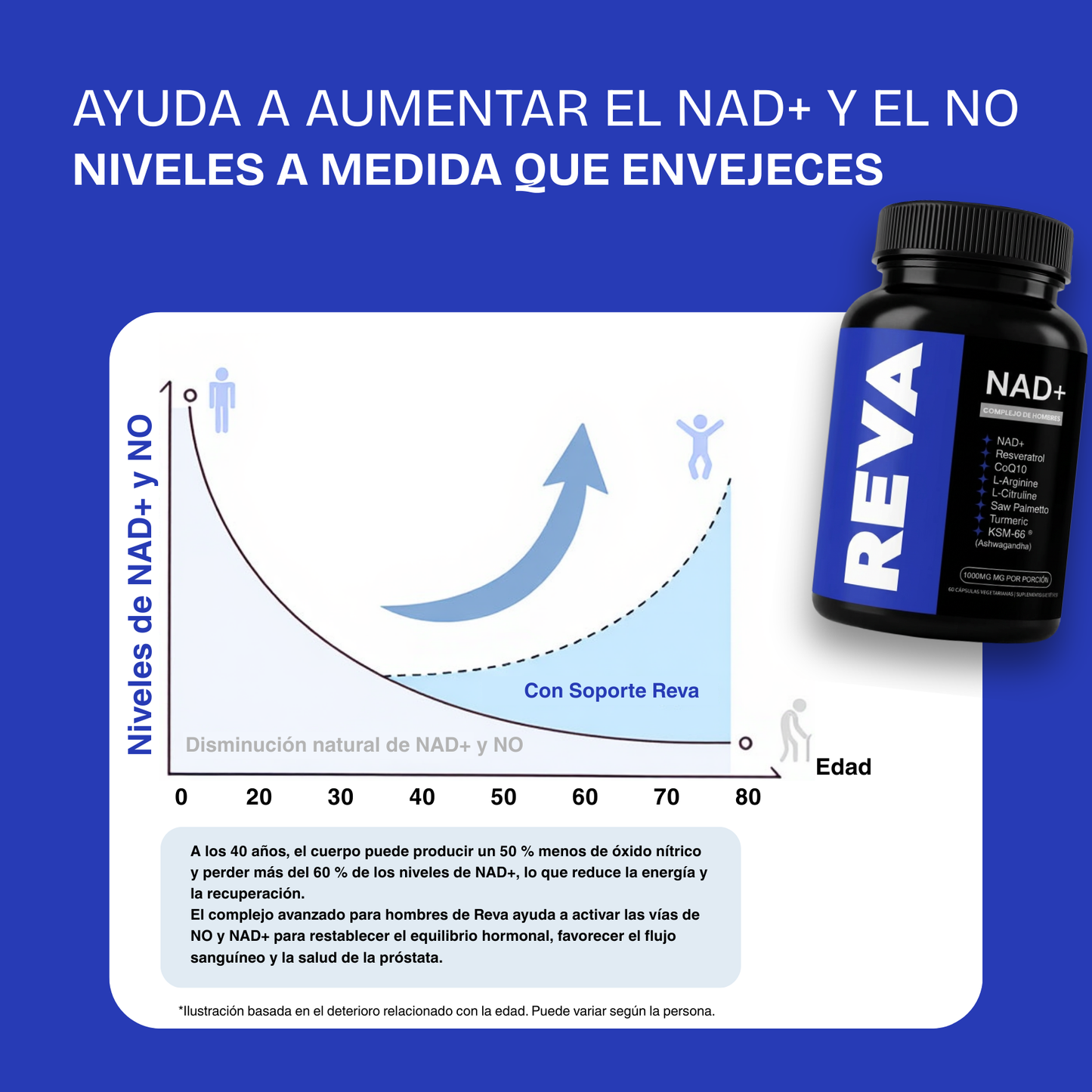 NAD+ Liposomal para Hombres