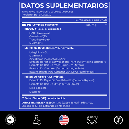 NAD+ Liposomal para Hombres