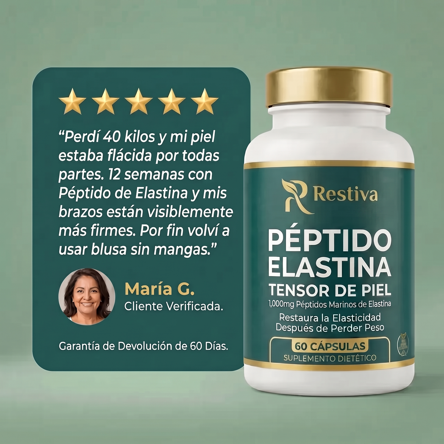 Fórmula Tensora de Piel con Péptido de Elastina